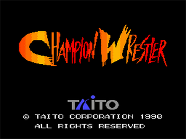 Champion Wrestler - Screenshot - Game Title Image