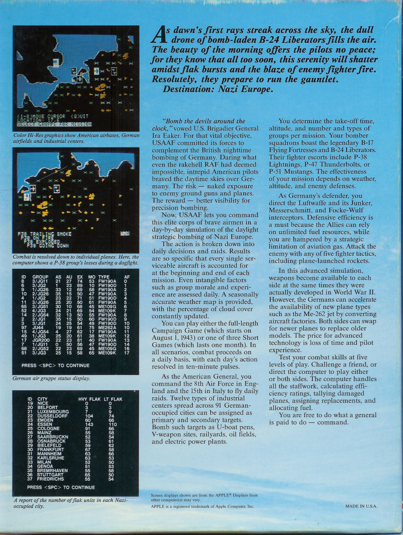 U.S.A.A.F.: United States Army Air Force Images - LaunchBox Games Database