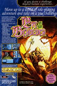 Eye of the Beholder - Advertisement Flyer - Front Image