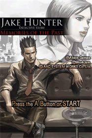 Jake Hunter: Detective Story: Memories of the Past - Screenshot - Game Title Image