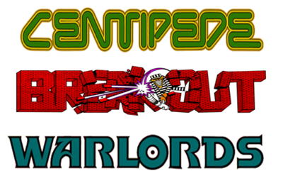 Centipede / Breakout / Warlords - Clear Logo Image