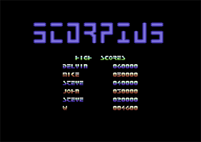 Scorpius - Screenshot - High Scores Image
