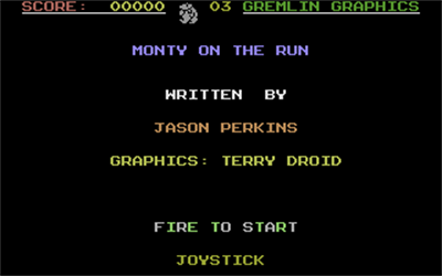 Monty on the Run - Screenshot - Game Title Image