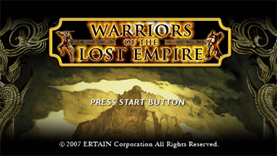 Warriors of the Lost Empire - Screenshot - Game Title Image