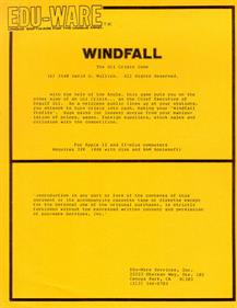 Windfall: The Oil Crisis Game - Box - Front Image