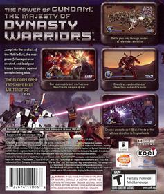Dynasty Warriors: Gundam - Box - Back Image