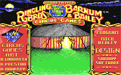 Circus Games (Tynesoft Computer Software) - Screenshot - Game Title Image