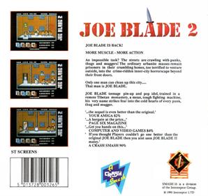 Joe Blade 2 - Box - Back Image