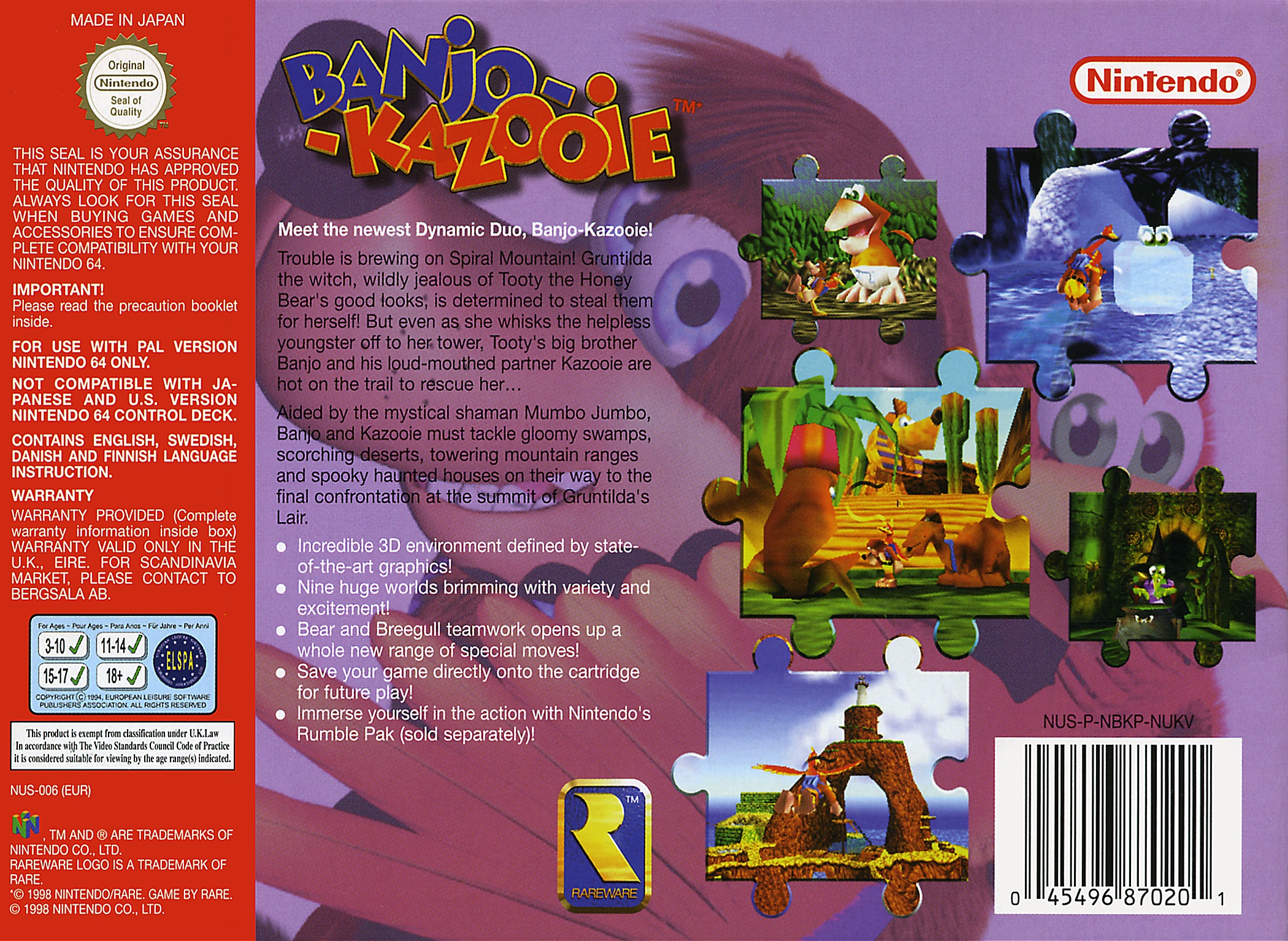 Banjo-Kazooie Images - LaunchBox Games Database