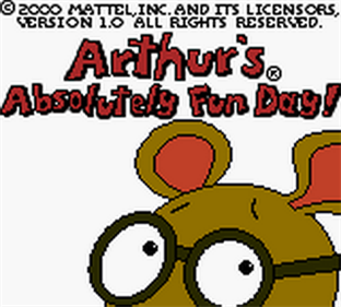 Arthur's Absolutely Fun Day! - Screenshot - Game Title Image