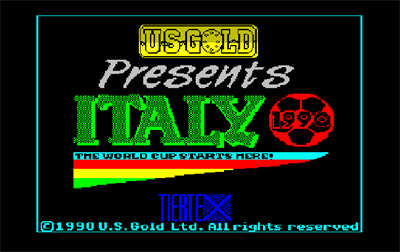 Italy 1990  - Screenshot - Game Title Image