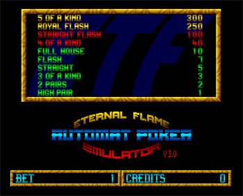 Automat Poker Emulator - Screenshot - Game Title Image