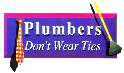 Plumbers Don't Wear Ties - Clear Logo Image