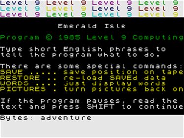 Emerald Isle - Screenshot - Game Title Image
