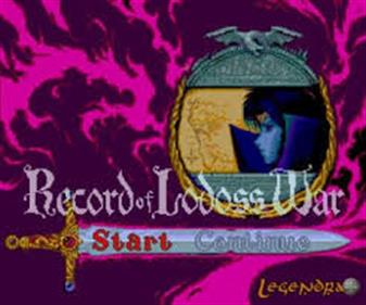 Record of Lodoss War - Screenshot - Game Title Image