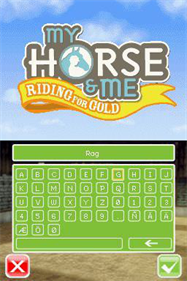 My Horse & Me: Riding for Gold - Screenshot - Game Title Image