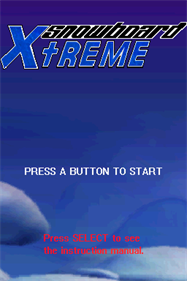 SnowBoard Xtreme - Screenshot - Game Title Image