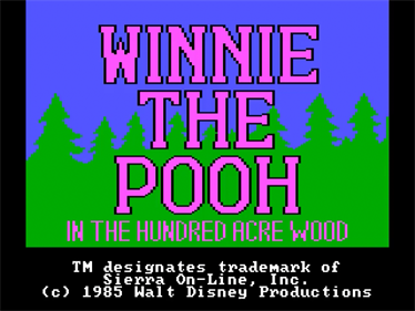 Winnie the Pooh in the Hundred Acre Wood - Screenshot - Game Title Image