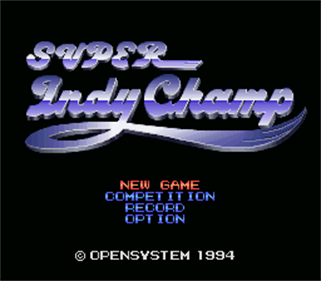 Super Indy Champ - Screenshot - Game Title Image