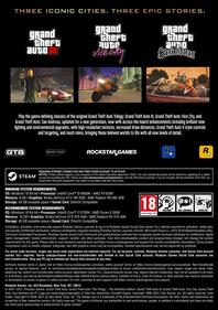 Grand Theft Auto: The Trilogy: The Definitive Edition - Fanart - Box - Back Image