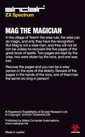 Mag the Magician - Box - Back Image