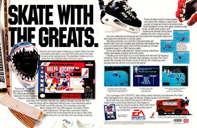 NHLPA Hockey 93 - Advertisement Flyer - Front Image