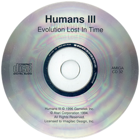 Humans III: Evolution: Lost in Time... - Disc Image