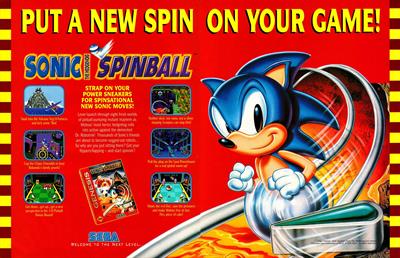 Sonic the Hedgehog Spinball - Advertisement Flyer - Front Image