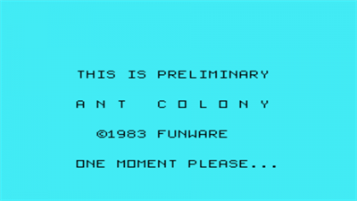 Ant Colony - Screenshot - Game Title Image