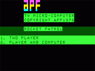 Rocket Patrol - Screenshot - Game Title Image