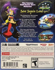 Shantae: Half-Genie Hero - Box - Back Image