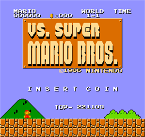 Vs. Super Mario Bros. - Screenshot - Game Title Image