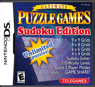 Ultimate Puzzle Games Sudoku Edition - Box - Front - Reconstructed Image