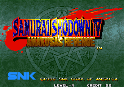 Samurai Shodown IV: Amakusa's Revenge - Screenshot - Game Title Image