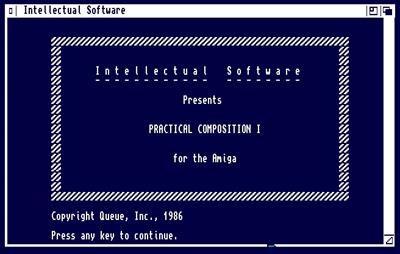 Practical Composition I - Screenshot - Game Title Image