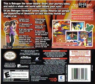 Bakugan: Battle Brawlers - Box - Back Image