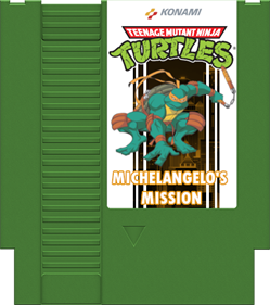 Teenage Mutant Ninja Turtles: Michelangelo's Mission - Fanart - Cart - Front Image