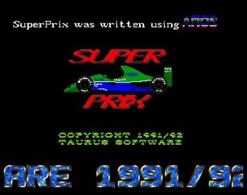 Super Prix - Screenshot - Game Title Image