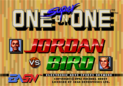 Jordan vs. Bird - Screenshot - Game Title Image