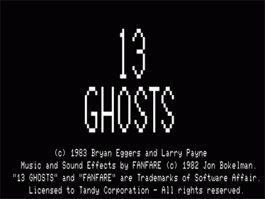 13 Ghosts - Screenshot - Game Title Image