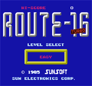 Route-16 Turbo - Screenshot - Game Title Image