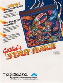 Star Race - Advertisement Flyer - Back Image