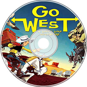 Go West!: A Lucky Luke Adventure - Fanart - Disc Image