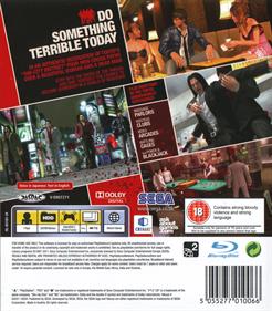 Yakuza 4 - Box - Back Image