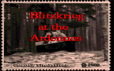 Blitzkrieg: Battle at the Ardennes - Screenshot - Game Title Image