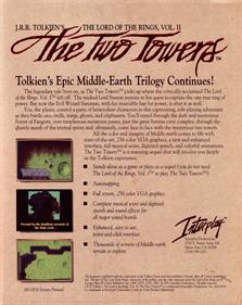 J.R.R. Tolkien's The Lord of the Rings, Vol. II: The Two Towers - Box - Back Image