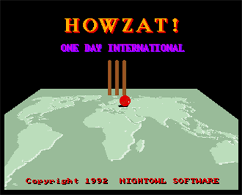 Howzat! One Day International Cricket - Screenshot - Game Title Image