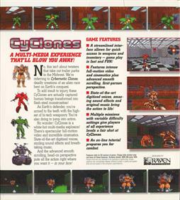 CyClones - Box - Back Image