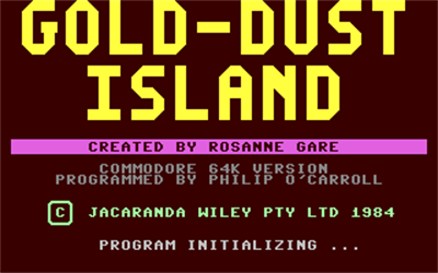 Gold-Dust Island - Screenshot - Game Title Image