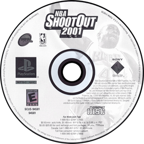 NBA ShootOut 2001 - Disc Image